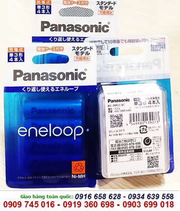 Eneloop BK-3MCC/4C; Pin sạc AA1900mAh 1.2v Panasonic Eneloop BK-3MCC/4C Nội địa Nhật Japan